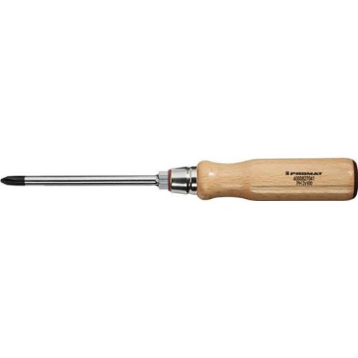 Schraubendreher Gr.PH 2 Klingen-L.100mm Holzgr.Rundkl.m.6KT Ans.TECWERK