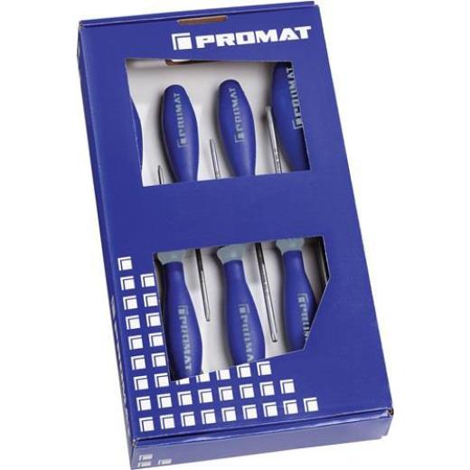 Schraubendrehersatz 7-tlg.TORX® 3K-Griff Rundkl.TECWERK