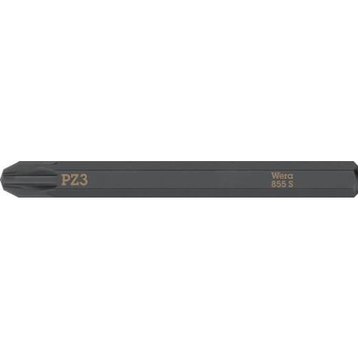 Bit 855 S PZ 3x70mm 1/4 Zoll 855 S PZ 3x70mm L.70mm WERA | 5 Stück