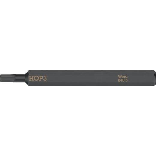 Bit 840 S Hex-Plus 3,0x70mm 1/4 Zoll Hex-Plus 3,0x70mm L.70mm WERA | 5 Stück
