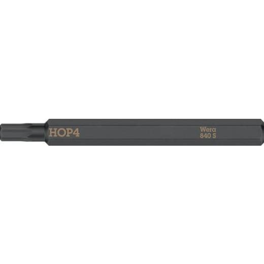 Bit 840 S Hex-Plus 4,0x70mm 1/4 Zoll Hex-Plus 4,0x70mm L.70mm WERA | 5 Stück