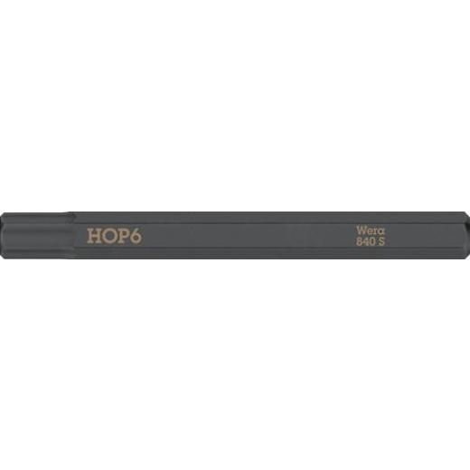 Bit 840 S Hex-Plus 6,0x70mm 1/4 Zoll Hex-Plus 6,0x70mm L.70mm WERA | 5 Stück