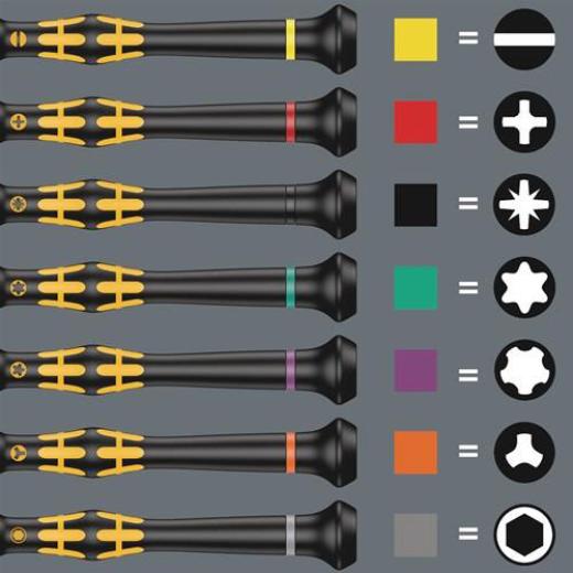 Feinmechanikerschraubendrehersatz Kraftform Micro ESD Big Pk.1 25-tlg.WERA