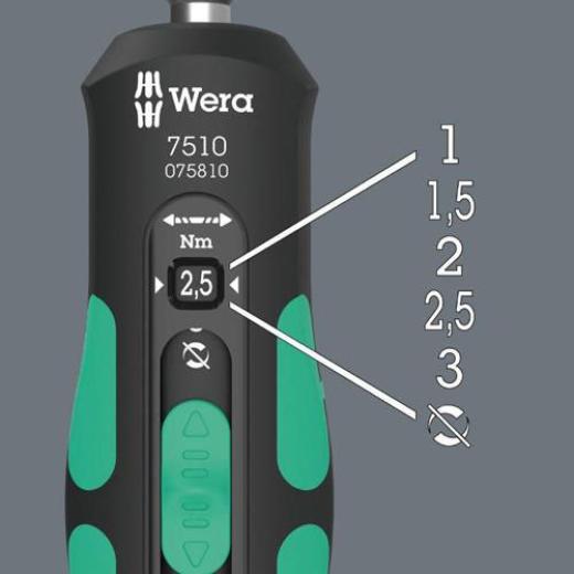 Drehmomentschraubendreher 7515 1/4 Zoll 2-6 Nm WERA