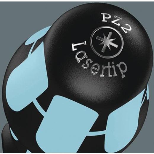 Edelstahlschraubendrehersatz 6-tlg.Schlitz/PH/PZD Rundklinge 2K-Griff WERA