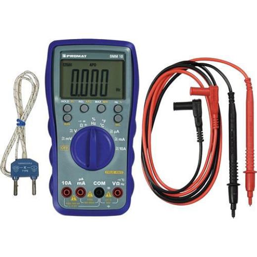 Multimeter DMM 10 0-600 V AC/DC TRUE RMS PROMAT