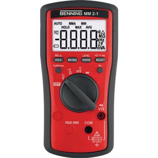 Multimeter MM 2-1 0,1 mV-1000 V AC,0,1 mV-1000 V DC TRUE RMS BENNING