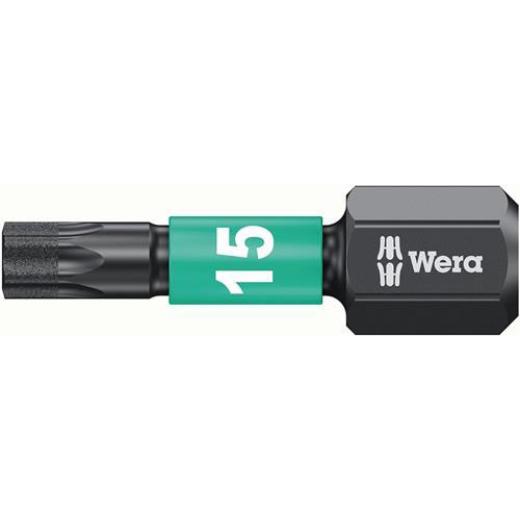 Bit IMPAKTOR DC T15 L.25mm 1/4 Zoll C6,3 Impaktor,DC Box m.10 Bits WERA