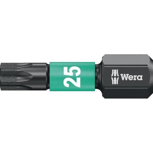 Bit 867/1 IMP DC T25 L.25mm 1/4 Zoll C6,3 Impaktor,DC Box m.10 Bits WERA