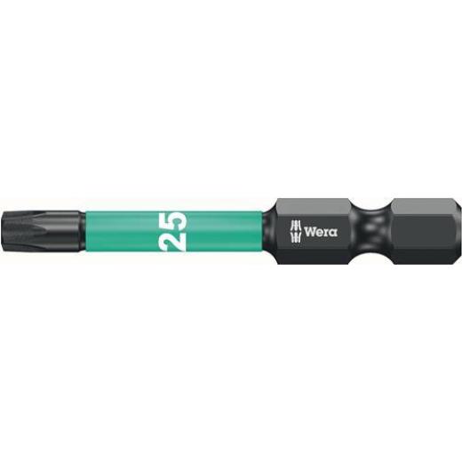 Bit 867/4 IMP DC T25 L.50mm 1/4 Zoll E6,3 Impaktor,DC Box m.5 Bits WERA
