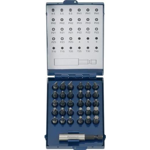 Bitsortiment 31-tlg.Schlitz/PH/PZD/TX m.Magnet u.Spreng-Ri PROMAT
