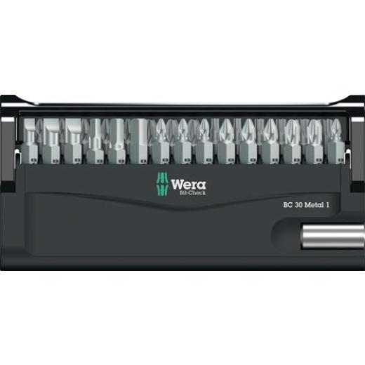 Bitsortiment Bit-Check 30 Metal 1 30-tlg.Schlitz/PH/PZD/TX/6Kt.WERA