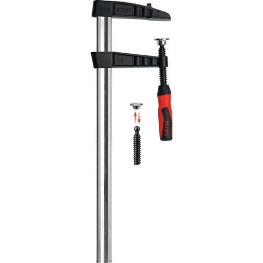 Temperguss-Schraubknecht TGK-2K Spann-W.1250mm A.120mm 2K-Griff 35x11mm BESSEY