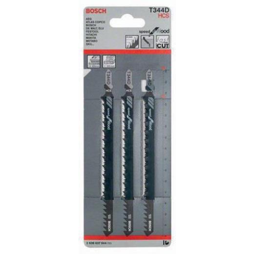 Stichsägeblatt T 344 D Gesamt-L.152mm Zahnt.4mm HCS 3 St./Karte BOSCH