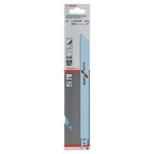 Säbelsägeblatt S 1122 BF L.225mm B.19mm TPI 14 1,8mm geschr.,gefr.2 St./Karte