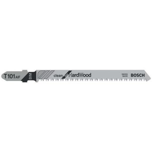 Stichsägeblatt T 101 AIF Clean for Hard Wood L.100mm Zahnteilung 1,7mm 5er Pack