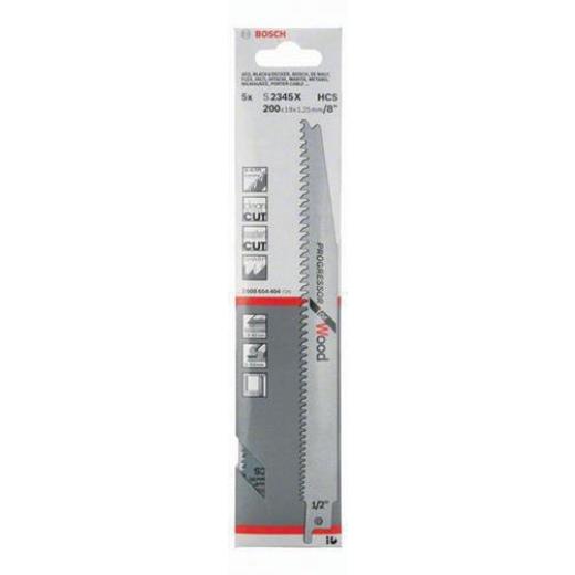 Säbelsägeblatt S 2345 X L.200mm B.19mm TPI 6-10 2,5-4,3mm 5er Pk.