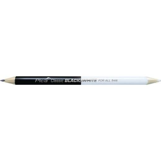 Köcher Pocket f.Blei/Markierstifte m.Spitzmesser m.1 Markierstift Black & White