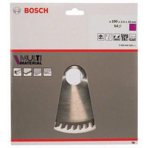 Kreissägeblatt AD 190mm Z.54 HLTCG Schnitt-B.2,4mm BOSCH