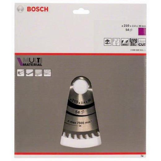 Kreissägeblatt AD 210mm Z.54 HLTCG Schnitt-B.2,4mm BOSCH