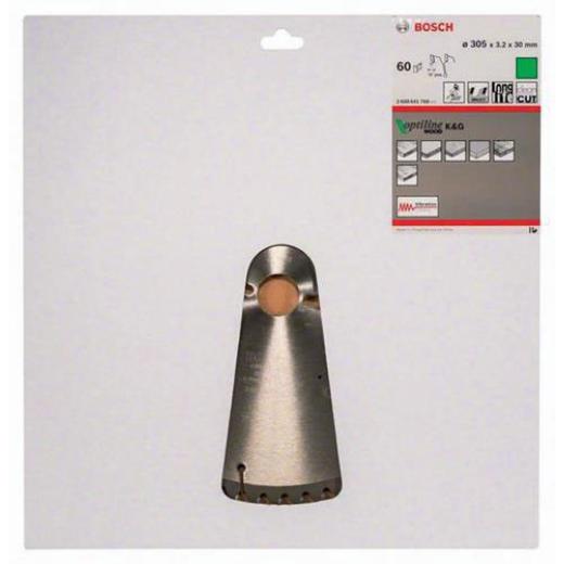 Kreissägeblatt Optiline Wood AD 305mm Z.60 WZ Schnitt-B.3,2mm BOSCH