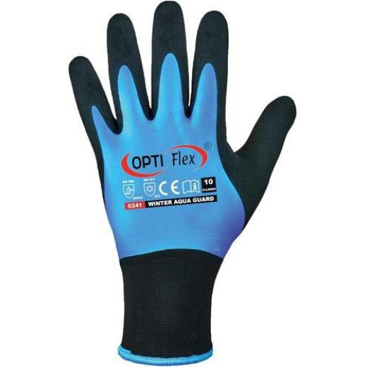 Handschuhe Winter Aqua Guard Gr.10 schwarz/blau EN 388,EN 511 PSA II OPTIFLEX | 12 Stück