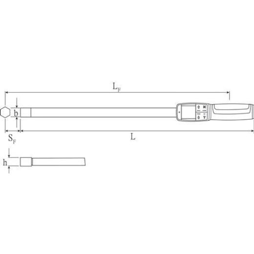 Drehwinkel-/Drehmomentschlüssel 714/6 6-60 Nm 9x12mm STAHLWILLE