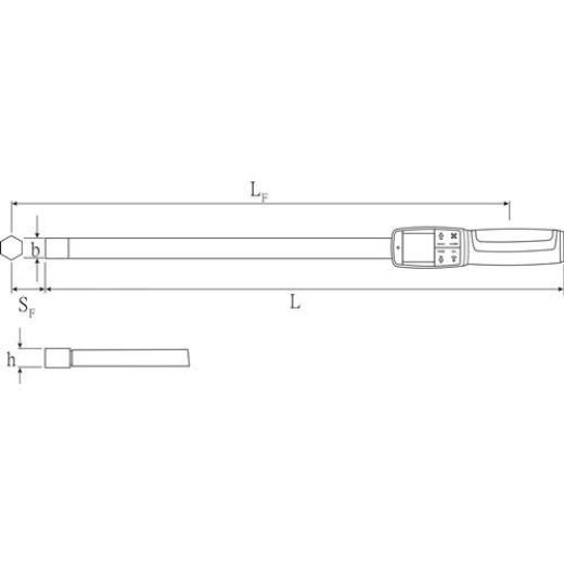 Drehwinkel-/Drehmomentschlüssel 714/6 6-60 Nm 9x12mm STAHLWILLE