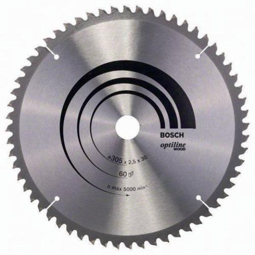 Kreissägeblatt Optiline Wood AD 305mm Z.60 WZ/N Bohr.30mm Schnitt-B.2,5mm