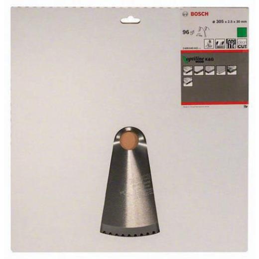 Kreissägeblatt AD 305mm Z.96 WZ/N Bohr.30mm Schnitt-B.2,5mm HM BOSCH