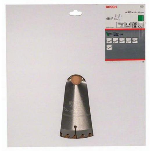 Kreissägeblatt Optiline Wood AD 315mm Z.48 WZ Bohr.30mm Schnitt-B.3,2mm HM BOSCH