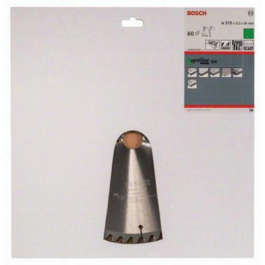 Kreissägeblatt Optiline Wood AD 315mm Z.60 WZ Bohr.30mm Schnitt-B.3,2mm HM BOSCH
