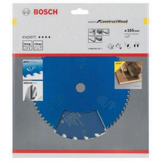 Kreissägeblatt AD 165mm Z.24 WZ Bohr.20mm Schnitt-B.2mm HM BOSCH