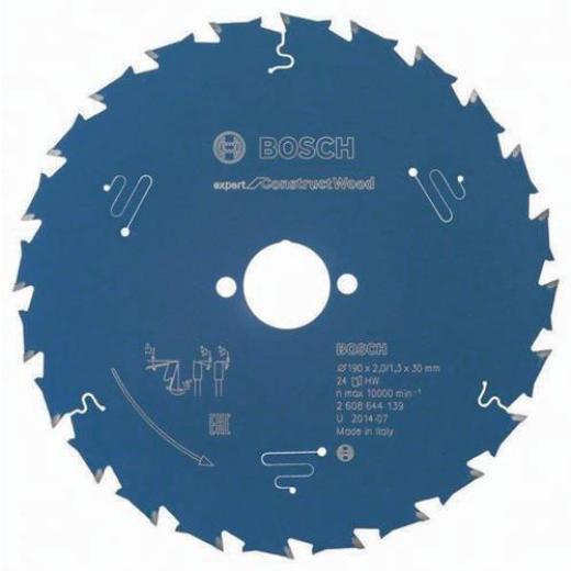 Kreissägeblatt AD 190mm Z.24 WZ Bohr.30mm Schnitt-B.2mm HM BOSCH
