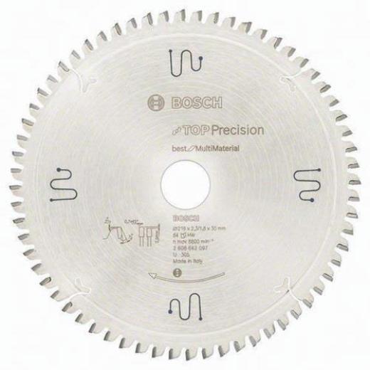 Kreissägeblatt AD 216mm Z.64 HLTCG Bohr.30mm Schnitt-B.2,3mm BOSCH