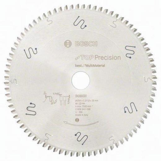 Kreissägeblatt AD 254mm Z.80 HLTCG Bohr.30mm Schnitt-B.2,3mm BOSCH
