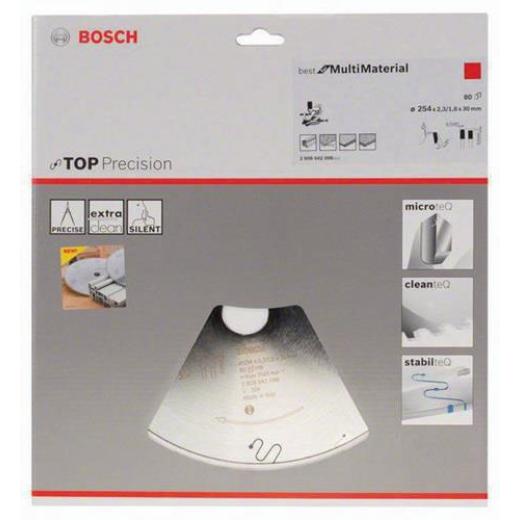 Kreissägeblatt AD 254mm Z.80 HLTCG Bohr.30mm Schnitt-B.2,3mm BOSCH