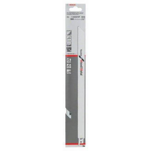 Säbelsägeblatt S 1222 VF L.300mm B.19mm TPI 10-14 1,8-2,6mm 2 St./Karte
