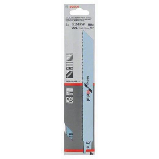 Säbelsägebl. S 1025 VF L.200mm B.19mm TPI 10-14 1,8-2,6mm varioverz. 5 St./Karte