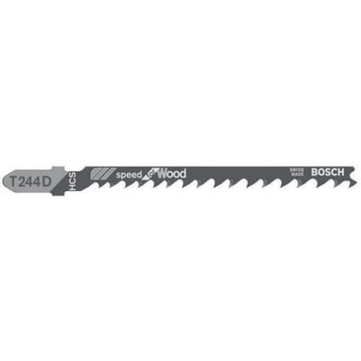 Stichsägeblatt T 244 D Speed for Wood L.100mm Zahnteilung 4-5,2mm HCS 100er Pack
