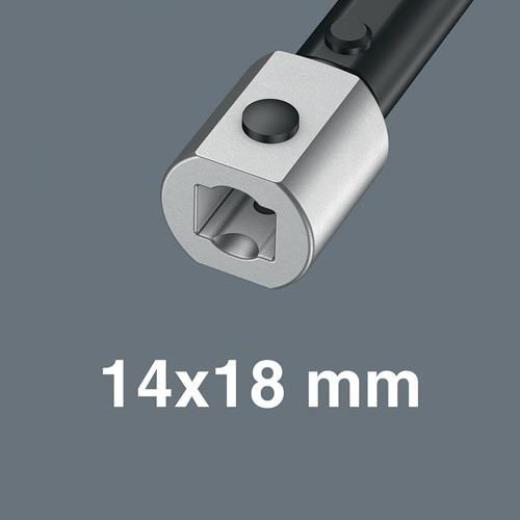Einsteckadapter 7779/2 9x12mm 14x18mm CV-Stahl WERA