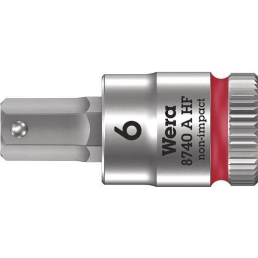 Steckschlüsseleinsatz 8740 A HF 1/4 Zoll SW 6mm L.28mm WERA