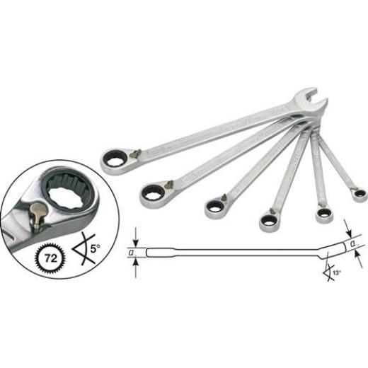 Knarrenringmaulschlüsselsatz 606/6-1 6-tlg.SW 21-32mm abgew.HAZET