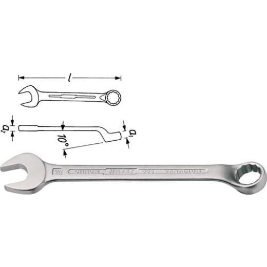 Ringmaulschlüssel 603 SW 13mm L.160mm Form B Spezialstahl HAZET