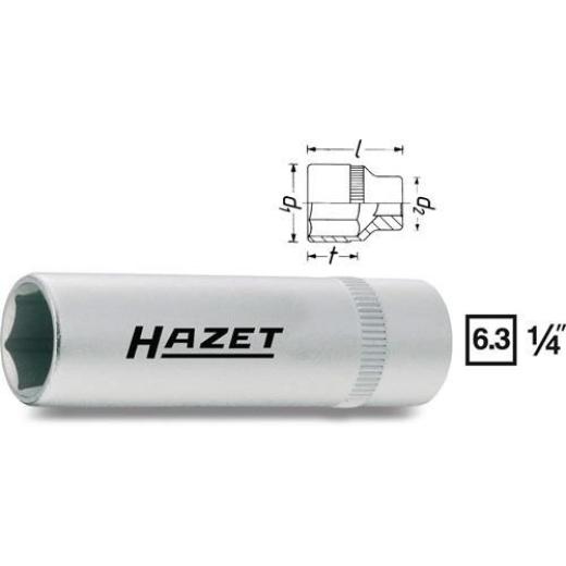 Steckschlüsseleinsatz 850LG-11 1/4 Zoll 6-kant SW 11mm L.50mm HAZET