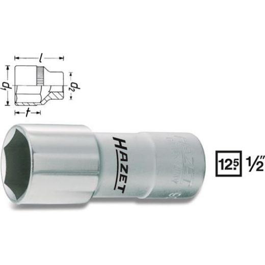 Steckschlüsseleinsatz 900MGT f.Zündkerzen 1/2 Zoll SW 20,8mm 6-kant 68mm HAZET