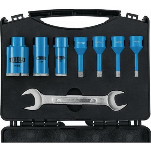 Fliesenbohrset DDT 8-tlg.D.6,8,10,12,20,25,35mm Schaft M14 TYROLIT
