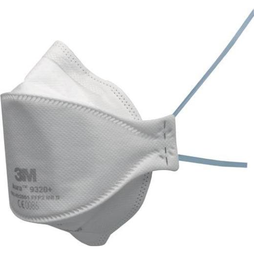 Atemschutzmaske Aura™ 9320+ FFP2 NRD o.Ausatemventil,faltbar 10 St./KT 3M | 20 Stück