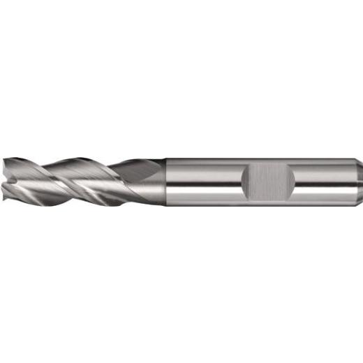 Bohrnutenfräser DIN 844 Typ W D.20mm HSS-Co8 Weldon Z.3 kurz TECWERK
