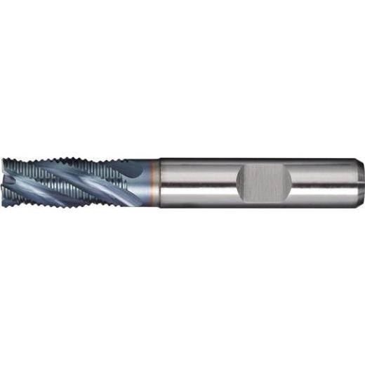 Schaftfräser DIN 844 Typ HR D.12mm Einsatz-L.36mm HSS-Co5 TiCN Weldon
